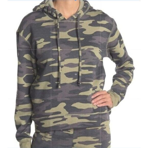 SOCIALITE Fleece Lined Pullover Hoodie Sweatshirt Sz XL/Extra Large in Camo NWT - Picture 2 of 6